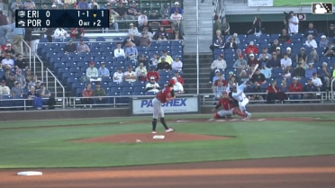 Franklin Arias' first Double-A hit