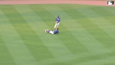James Triantos' nice diving catch