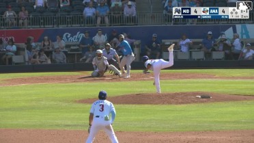 Euribiel Angeles homers (3) on a line drive to left field.