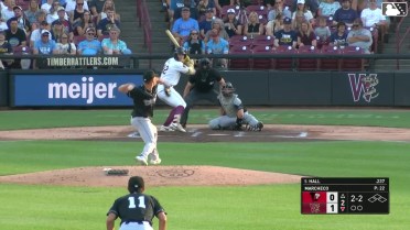 Tayden Hall homers (9) on a fly ball to left center field.
