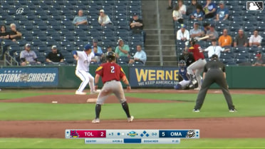 Tyler Gentry hit by pitch. Eduardo Valencia scores. Jace Jung to 3rd. Cal Stevenson to 2nd.