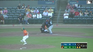 Frank Rodriguez homers (2) on a fly ball to left field.