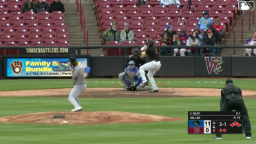 Juan Baez walks. Andrew Fischer scores. Eric Bitonti to 3rd. Josiah Ragsdale to 2nd.