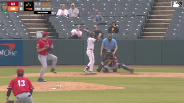 Tavian Josenberger homers (1) on a fly ball to center field. Griff O'Ferrall scores.