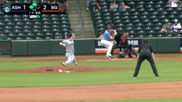 Adrian Santana singles on a line drive to left fielder Chase Call. Connor Hujsak scores.