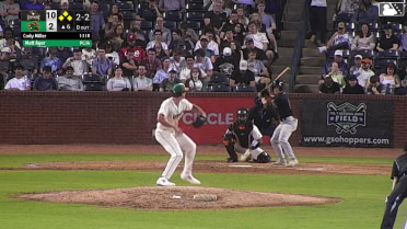 Cody Miller out on a sacrifice fly to center fielder Brian Sanchez. John Gil scores.
