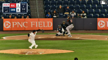 Andrew Pinckney homers (2) on a fly ball to center field.