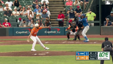 Kevin Alcántara doubles (9) on a sharp line drive to center fielder TJ Friedl. Jonathon Long scores. Owen Miller scores.