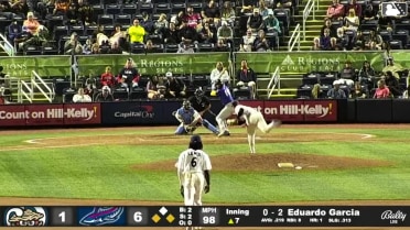 Eduardo Garcia grounds out, third baseman Jay Beshears to first baseman Dylan Jasso. Damon Keith scores. Mike Boeve to 2nd.