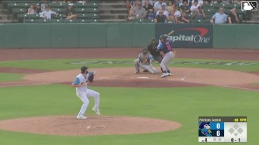 Brayan Buelvas homers (3) on a fly ball to left center field.