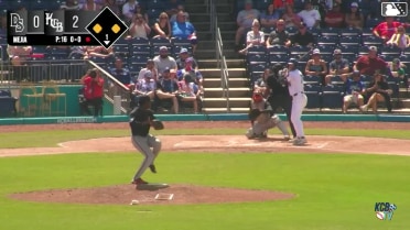 Clay Burdette singles on a sharp ground ball to third baseman Joshua Liranzo. Grayson Fitzwater scores. Alexander Albertus to 2nd.