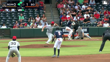 Theo Gillen singles on a soft ground ball to pitcher Mathieu Curtis. Marshall Toole scores. Juanfel Peguero scores. Theo Gillen to 2nd. Theo Gillen advances to 2nd, on a throwing error by pitcher Mathieu Curtis.