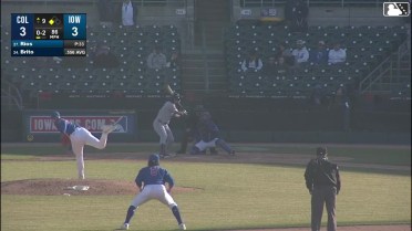 Yacksel Ríos In play, run(s) to Juan Brito