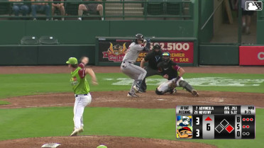 Jonah Advincula called out on strikes and Esteban González caught stealing 2nd, catcher Dylan Fien to second baseman Jared Sprague-Lott to catcher Dylan Fien.