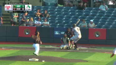 Yordany De Los Santos singles on a line drive to right fielder Owen Carey. Dylan Palmer scores. Murf Gray to 2nd.