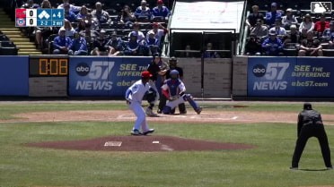 C.J. Pittaro singles on a sharp ground ball to center fielder Leonel Espinoza. Casey Yamauchi scores. Davis Diaz scores. Devin Taylor to 2nd.