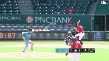 Johnny Olmstead homers (2) on a fly ball to left field. Maximo Acosta scores.