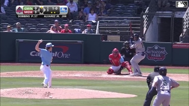 Hunter Dobbins In play, run(s) to Nacho Alvarez Jr.