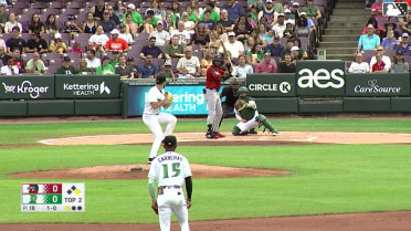 Samuel Munoz homers (6) on a line drive to center field. Jose Meza scores.