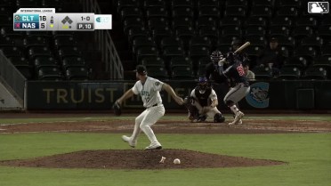 Luis Lara homers (4) on a line drive to left field.