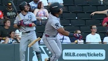 Michael Arroyo notches his first Triple-A homer