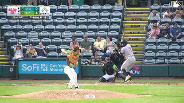 Anderson De Los Santos homers (7) on a fly ball to left center field.