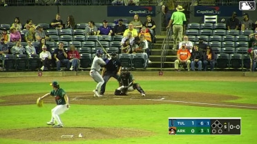 Kole Myers homers (1) on a fly ball to right center field.