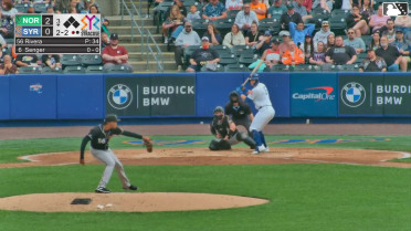 Hayden Senger homers (7) on a fly ball to left field.