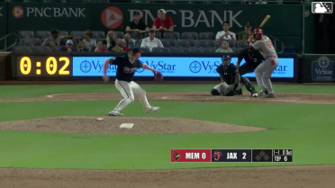 Thomas Saggese homers (6) on a fly ball to left field.