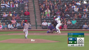 Alex McCoy homers (11) on a fly ball to left center field.