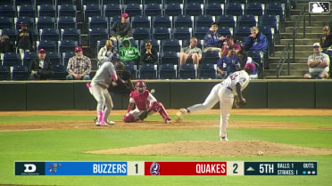 Ching-Hsien Ko reaches on a fielder's choice, fielded by first baseman Slate Alford. AJ Soldra scores. Jaron Elkins to 3rd. Chase Harlan to 2nd.