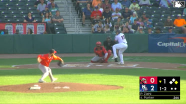 Aaron Parker homers (11) on a line drive to left field. Jorge Burgos scores.