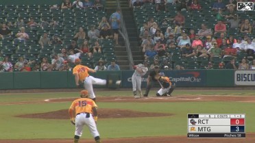 David Calabrese launches a solo homer for Rocket City