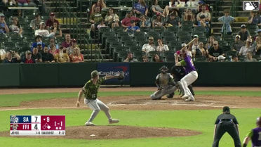 Corey Joyce homers (8) on a fly ball to left center field. John Taylor scores.