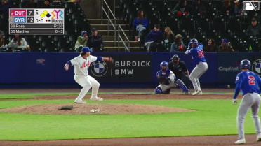 Willie MacIver out on a sacrifice fly to left fielder Ji Hwan Bae. RJ Schreck scores.