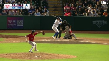 Jack Suwinski out on a sacrifice fly to center fielder Andrew Velazquez. James Tibbs III scores.