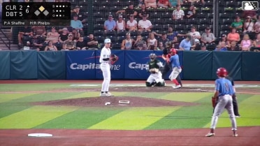 Robert Phelps singles on a soft fly ball to right fielder Arnaldo Lantigua. Tyler Pettorini scores.