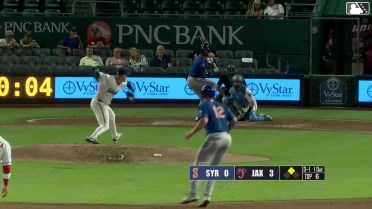 MJ Melendez homers (13) on a fly ball to right field. Eric Wagaman scores.