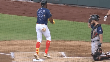 Denzel Clarke's second home run of rehab appearance