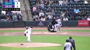 Alberto Hernandez singles on a ground ball to third baseman Colby Shelton. Cesar Hernandez scores. Kyle Walker to 3rd. Narbe Cruz to 2nd.