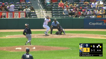 Eddie Micheletti Jr. homers (14) on a line drive to right center field. Arjun Nimmala scores.