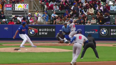 Josh Rivera out on a sacrifice fly to left fielder Ryan Clifford. Je'Von Ward scores.