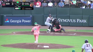Colby Shelton homers (8) on a fly ball to right center field. Dylan Campbell scores.