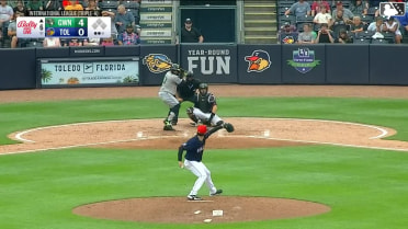 Luke Taggart In play, run(s) to Carlos Santana