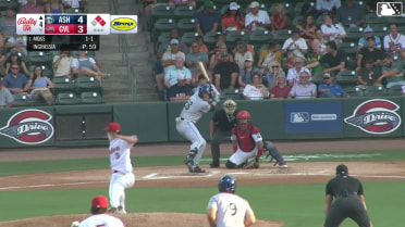 Jack Moss doubles (7) on a fly ball to left fielder Yophery Rodriguez. Alejandro Nunez scores. Cesar Hernandez to 3rd.