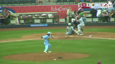 Corey Joyce singles on a line drive to center fielder Junior Franco. Arturo Disla scores. Keith Jones II to 3rd.