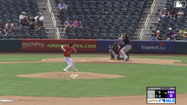 Diego Castillo homers (3) on a fly ball to center field. Trevor Hauver scores.