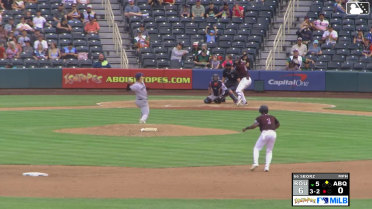 Brenton Doyle doubles (3) on a ground ball to left fielder Aaron Zavala. Adael Amador scores.