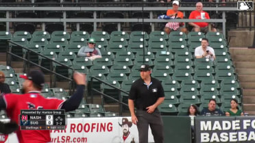 Cavan Biggio homers (15) on a fly ball to right field.
