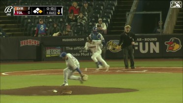 Mets prospect David Griffin's behind-the-back grab